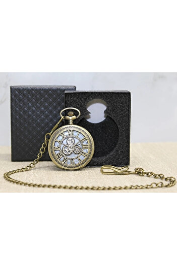 HarmonyAura Antique Chain Clock with Special Box Alk4666