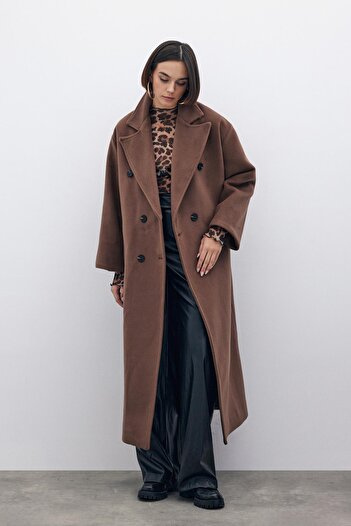 RİVASS Double Breasted Long Coat