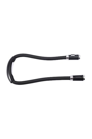 OEM Flexible wearable reading lamp around the neck with 2 lighting heads and 4 LED bulbs, black