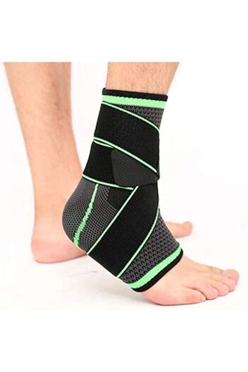 Bell Elastic Ankle Brace Jetitude™, Protective Orthosis with Elastic Fixation Straps, 1 Piece, Black an