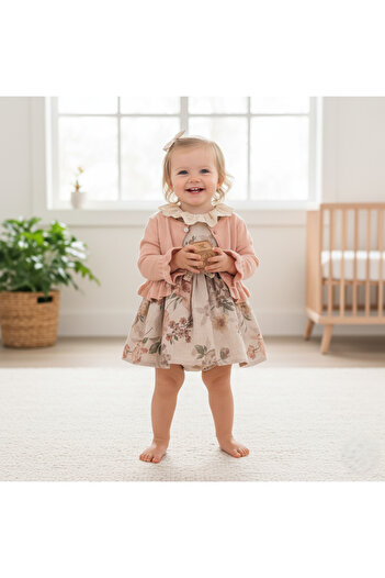 Öztürkpartievi Sylvia 3-Piece Girls' Set Retro Powder Pink