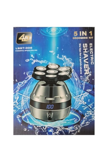 NEO Electric Shaver 4D, Neo™ 7 Blade Samurai®, 6-in-1, Wireless, USB Charging, Waterproof, Silver