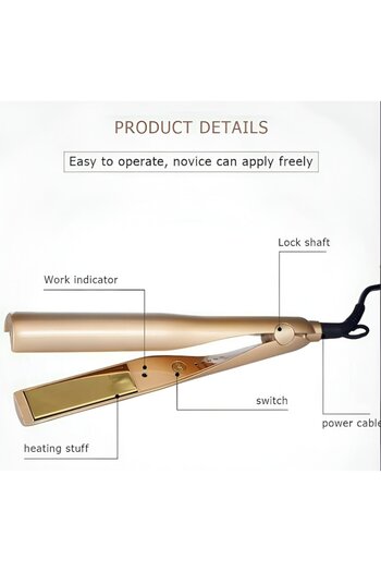 NEO Ceramic Gold Hair Straightener NEO™, 2 in 1, for Curling and Straightening