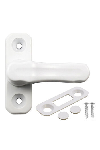 AKBELLİ GROUP 1 Piece 1St Quality Hard Plastic Window Glass Balcony Door Secure Safety Lock Burglar Lock