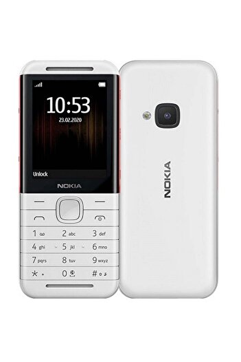 Nokia 5310 Dual SIM Phone with 8 GB RAM and 16 GB Internal Memory GSM in White and Red