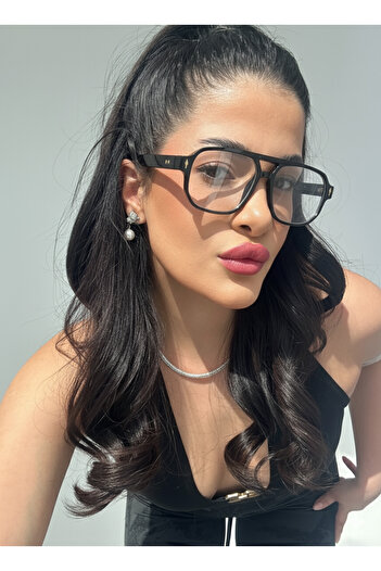 funeyes Clever Black Double Bridge Blue Light Protection Screen Glasses 55 Ekartman Glass Changes Color