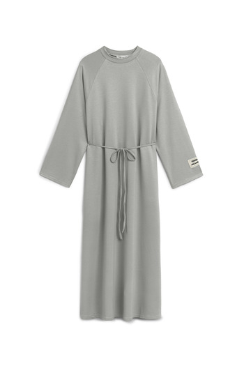 praye Oversize Long Loose Dress Gray