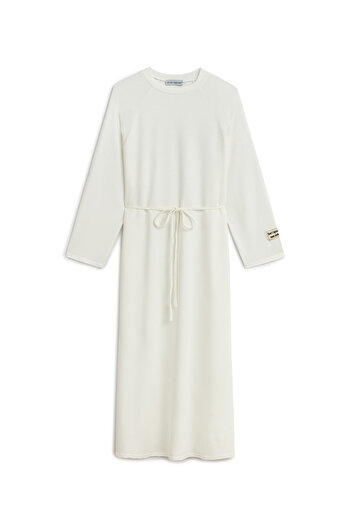 praye Oversize Long Loose Dress White