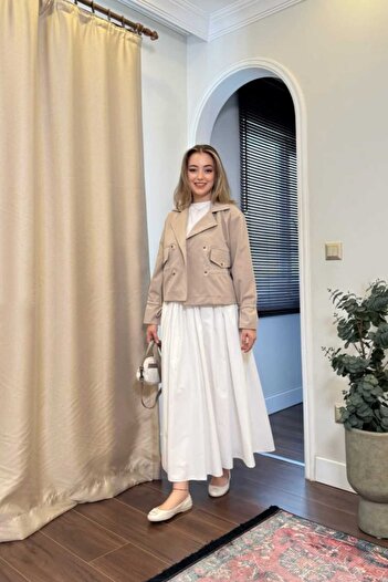 Safgiyim44 Trench Coat Beige