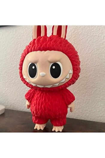 glowfit Labubu Figure - Red Labubu Healthy Petg Material 3D Figure 13 cm