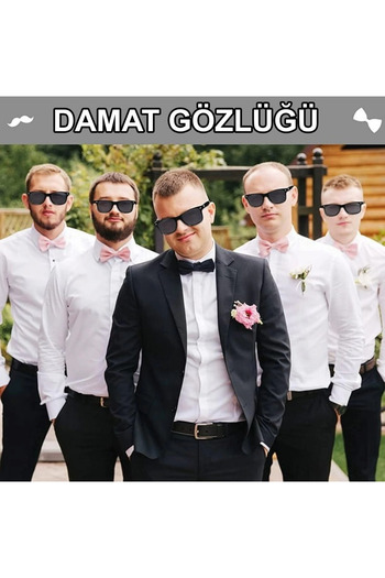 Bernami Special Groom Glasses - Wedding and Bachelor Party Accessory Deal!! !