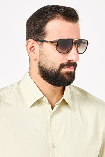 Carrera Men 207885I466186 Geometric Sunglasses, Black