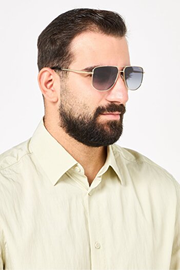 Carrera Men 207881RHL599O Rectangular Sunglasses, Gold