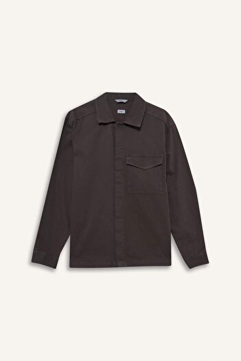 DeFacto Boxy Fit Gabardine Long Sleeve Shirt G3184Ax25Au