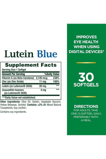 Nature's Bounty Lutein Blue