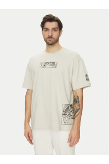 adidas Ανδρικό T-Shirt Μπεζ SPORTSWEAR-JI5717 CBROWN