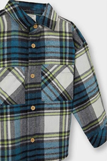 DeFacto Baby Boy Plaid Patterned Flannel Long Sleeve Shirt (25 Wn)