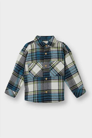 DeFacto Baby Boy Plaid Patterned Flannel Long Sleeve Shirt (25 Wn)