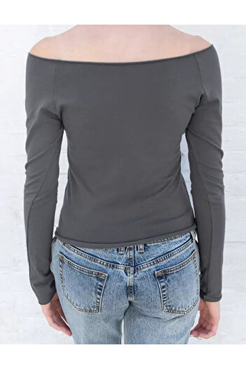 SHEIN blouse, gray