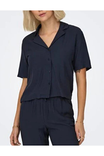 JDY short sleeve shirt, blue