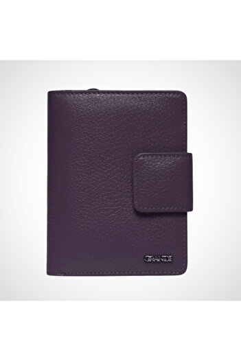MFT Leather Design Genuine Leather Wallet – Grande 2609 Plum