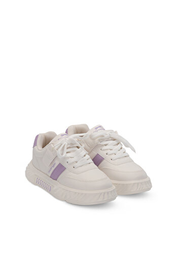 Slazenger Nigel Velcro White / Lilac Casual Sneakers