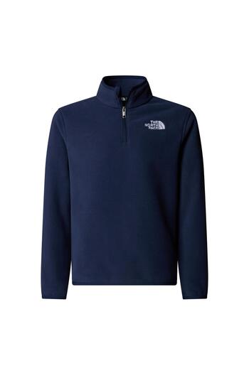 THE NORTH FACE Teen Glacıer 1/4 Zippered Young Children's Glacier Fleece Navy Blue-Xl