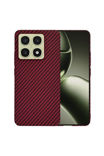 SKYDDAR INNOVATION Case for Xiaomi 14T, carbon texture, Carbonite FiberShell, sticker set, Red