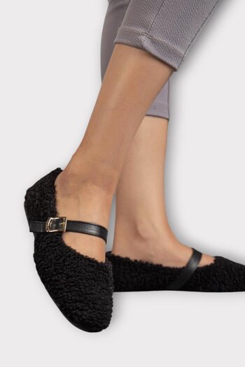 Liger Soft Plush Non-Slip Lightweight Sole with Arch Support Women's Home Slippers Black
