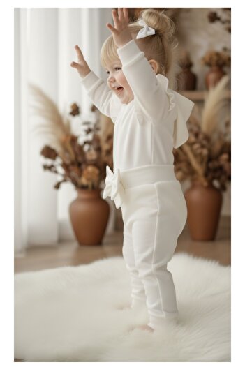 Tinypeople Girls' Winter Tracksuit Set Children's Suit Top and Bottom