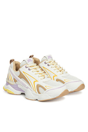 Steve Madden Γυναικεία Αθλητικά Παπούτσια Λευκά STEVE MADDEN-SM19000122 WYL ΛΕΥΚΟ / ΚΙΤΡΙΝΟ ΛΕΒΑΝΤΑ
