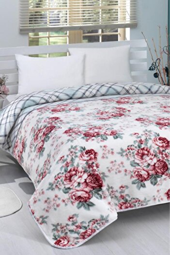 Çeyiz Diyarı Lacasa 1101 Double Blanket Turquoise