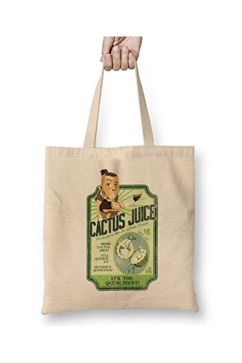 Toyaso Cactus Juice Avatar The Last Airbender Tote Bag Τσάντα αγορών με μακρύ χερούλι Τσάντα παραλίας