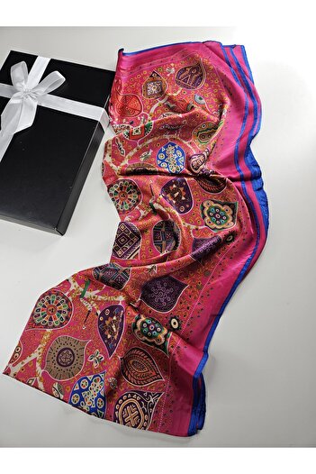 sem oyuncak Luxury Voile Silk Shawl Hijab Foulard Scarf Shawl Ethnic Paris Pattern 70 X 180 cm
