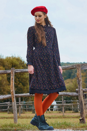 Los banditos Hakim Yaka Buys Elastic Lace Winter Dress
