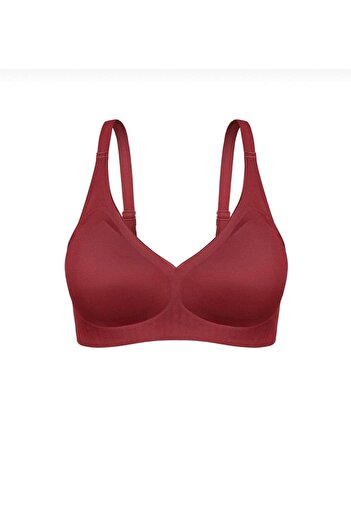 Store lazer kesim balensiz dikişsiz sütyen- desteksiz- kırmızı