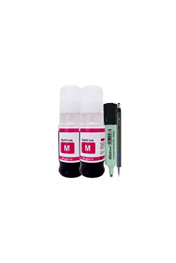 alphachem Canon GI41 Compatible Ink Set (2x70ml Magenta, 8000 pages un-box) + CNX567 Pen and Textmarker