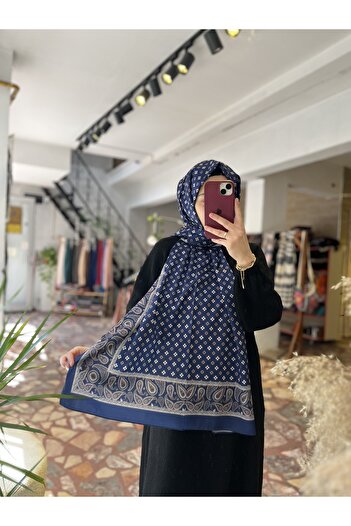 Neva Vual Silk Shawl Women's Vual Silk Shawl Ethnic Pattern