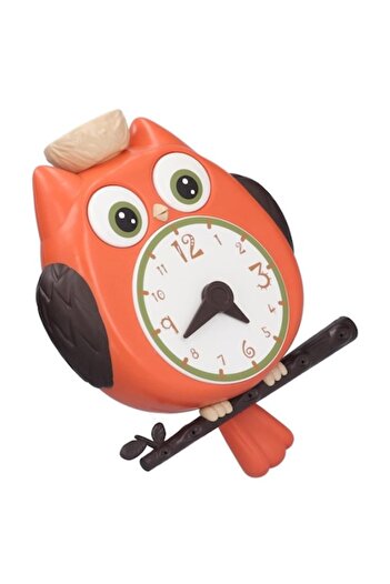 Toy Toy Toy Bath Toy – Water Game with Owl and Clock, Orange, 25 cm