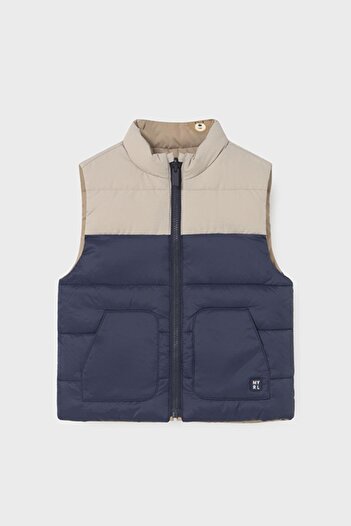 MAYORAL Boy's 1-4 Years Old Double-Sided Inflatable Vest Beige
