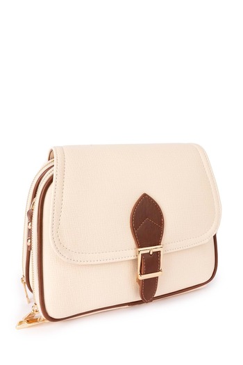 Gondol Women's Double Compartment Stylish Daily Bag Ald.1406 Cream