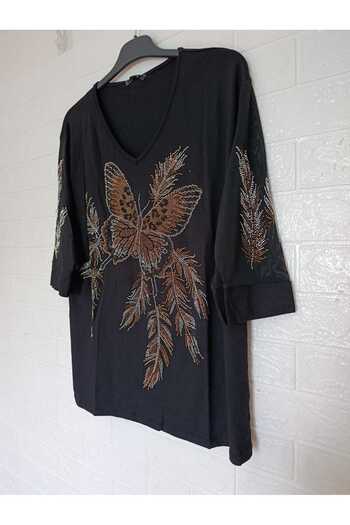 anne moda ankara 95 % cotton, evening dress style, loose glittering buzzle