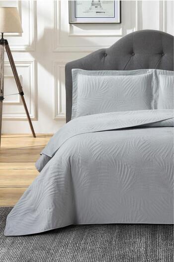 Çeyiz Diyarı Prag Fiber Filled Double Size 240X260 cm Bedspread Gray
