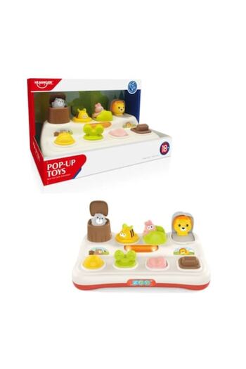 Toy Toy Toy Logic Game with 4 Animal Figures - Educational Game for Kids, 25×12.5×13 cm