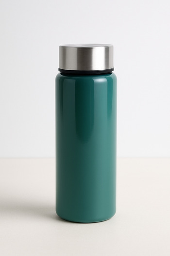 Blissra 550 Cc Glass Flask – Metal Lid, Leak-Proof Water Bottle