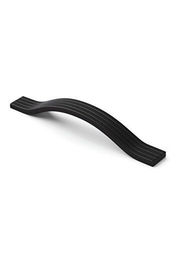 Badem10 Acacia Black 160 mm Striped Metal Furniture Handle Striped Model Durable Long Lasting Modern Design