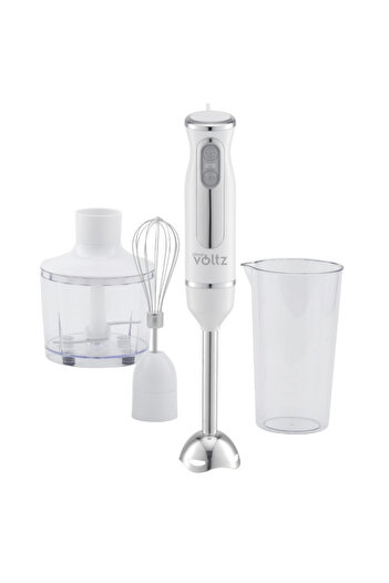Voltz Blender, chopper & mixer 3in1 Oliver OV51112KSC, 800W, 700ml, Steel attachment, 2 speed, White