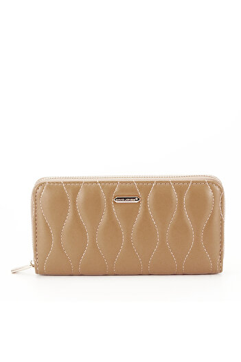 David Jones Women's quilted wallet B-P137-510 M5 Camel brown