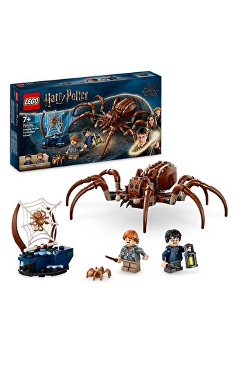 LEGO Harry Potter Aragog In The Forbidden Forest Set, Spider Toy Playset For Kids, Magical Creature