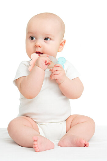 huanger - Baby Candy Teether With Rattle - Pink